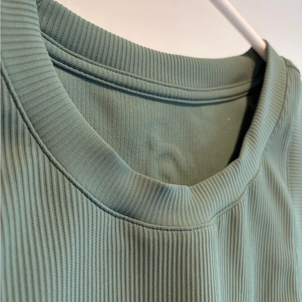 Peloton Ribbed Tank Top - Forest Green - Picture 4 of 5